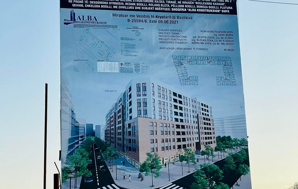 Godine banimi polifunksionale 5,10 kat mbi toke me 2 kate nentoke, Rruga Boulevard Kashar